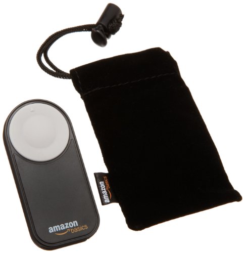 Amazon Basics Wireless Remote Control for Canon Cameras EOS 650D / 600D / 550D/ 500D / 400D / 350D / 5D Mark II / 7D, 0.385oz, Black
