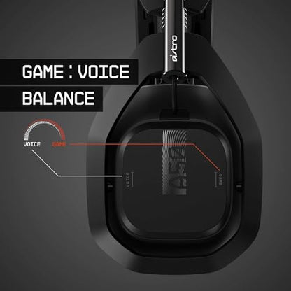 ASTRO Gaming A50 Wireless Headset + Gaming Charging Station, 4th Gen, Dolby, Balancing Gaming Sound and Voice, 2.4 GHz Wireless Connection, PS5 (HDMI adapter required), PS4, PC, Mac - Black