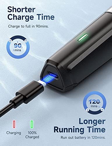 Beard Trimmer Hair Clippers Men, Nose & Ear Trimmer, 9-in-1 Body Groomer Men Kit, Cordless Rechargeable Hair Clippers with 7 Limit Combs, Stainless Steel Blades,Extra Long Life Beard&Hair Grooming Kit