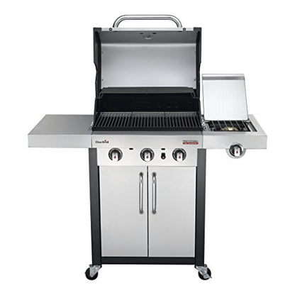Char-Broil 140736 Professional Series 3400 S - 3 Burner Gas Barbecue Grill with TRU-Infrared™ technology and Side-Burner, Stainless Steel Finish