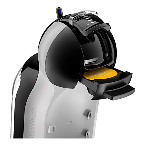 De'Longhi Nescafé Dolce Gusto Mini Me, Single Serve Capsule Coffee Machine Starter Kit, Including 6 boxes of Coffee Pods, EDG155.BG, 230 Milliliters, Black & Grey