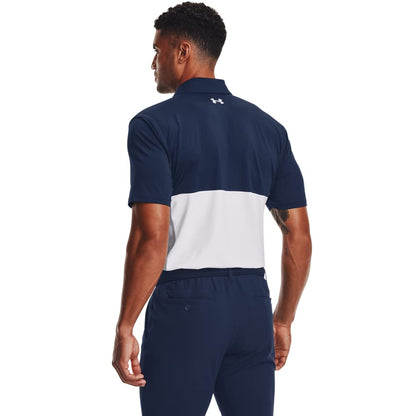 - Under Armour Mens 2022 Performance Blocked Golf Polo Shirt -