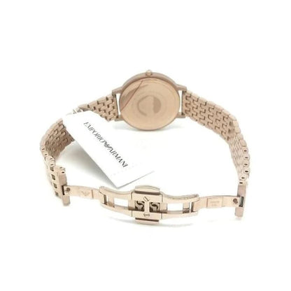 - Emporio Armani Watch for Women | Two Hand Movement | 32 mm Pink Stainless Steel Case with a Stainless Steel Strap | AR11062 -