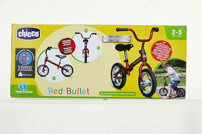Chicco Red Bullet Balance Bike | First Bike, Anti-Puncture Wheels, up to 25kg, 18 months +