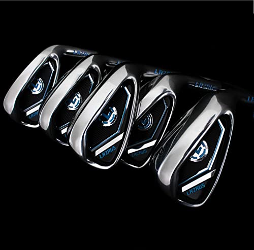 - LAZRUS GOLF Premium Golf Irons Set | (4,5,6,7,8,9) Steel Shaft Regular Flex Golf Clubs -