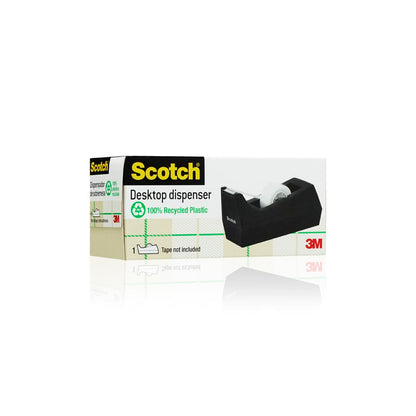- Scotch Desktop Tape Dispenser C38 | Black | Desktop Adhesive Distributor - Refillable Sticky Tape Dispenser For Home And Office -
