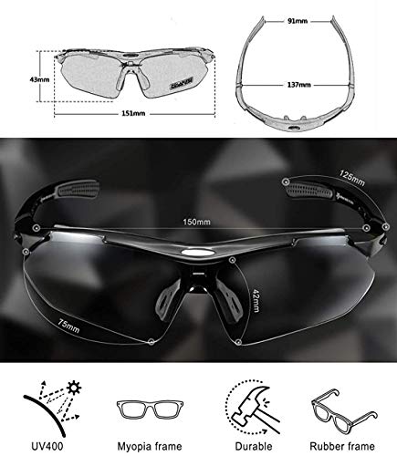- ROCKBROS Polarized Cycling Sunglasses | Sports Sunglasses | UV Protection Cycling Glasses -