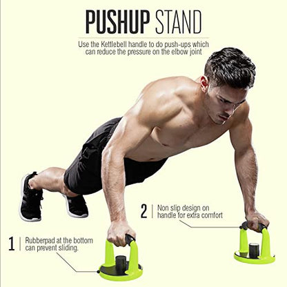 - Strongway® Adjustable 6 in 1 Dumbbell | Straight and Curl | Barbell | Kettlebell Push Up Set -