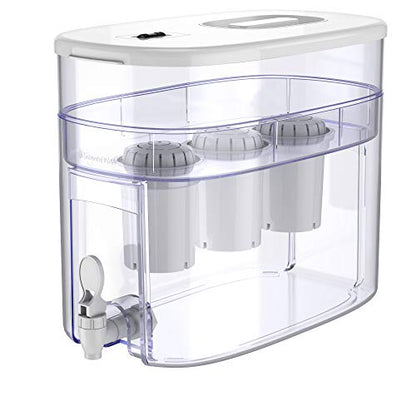 - pH Alkaline Countertop Water Filter Dispenser | 3.3 Gallons Water Dispenser | Removes Fluoride Chlorine & Impurities | 12.5 litres -
