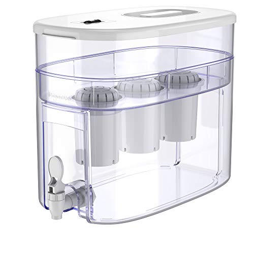 - pH Alkaline Countertop Water Filter Dispenser | 3.3 Gallons Water Dispenser | Removes Fluoride Chlorine & Impurities | 12.5 litres -