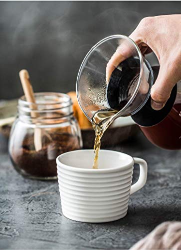 - YunNasi Pour Over Coffee Maker Glass Hand Drip Coffee Brewer Set Coffee Filter Jug with Permanent Filter (400ml)