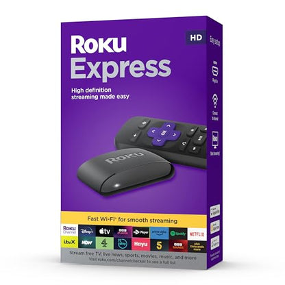 - Roku Express (New, 2023) | HD Streaming Device with High-Speed HDMI Cable -