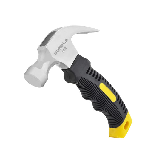 - Gunpla 8oz Stubby Claw Hammer | Carbon Steel Curved Framing Hammer -