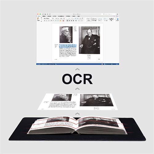 CZUR Document Scanner, ET18 Pro Book Scanner Portable Smart A3 Document Scanner Document Camera with OCR WIFI Function Auto Flatten Curve Tech, 18MP HD Camera, 180+ Languages OCR for Windows & Mac