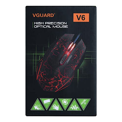 - VGUARD Gaming Mouse, Comfortable Wired USB Optical RGB Ergonomic Mice for PC -