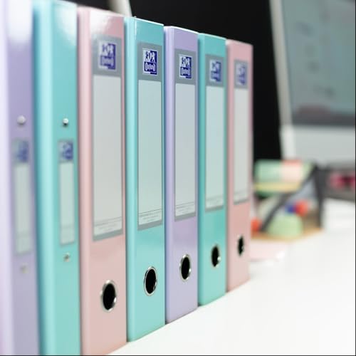 - Oxford A4 Lever Arch Files | Pastel Pack of 3 | Heavy Duty Folders -