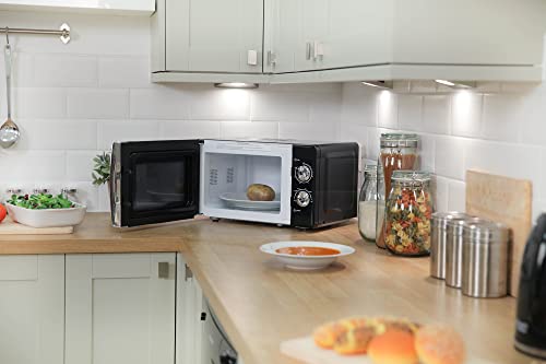 - Russell Hobbs | 17 Litre | 700 W | Black Solo Manual Microwave | 5 Power Levels -