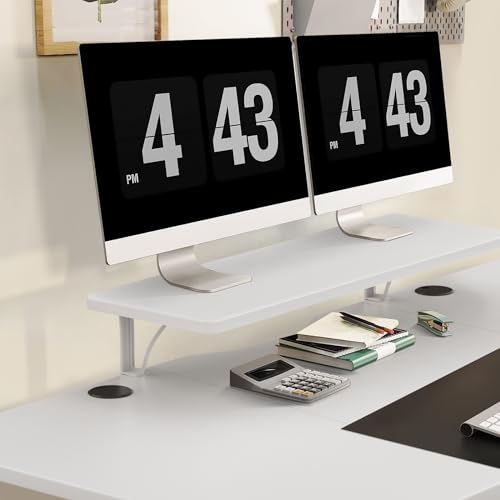 - TRIUMPHKEY | 120x60cm Height Adjustable Standing Desk | Monitor Shelves | Storage Desk -