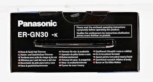 - Panasonic ER-GN30 | Wet & Dry Electric Facial Hair Ear and Nose Hair Trimmer -