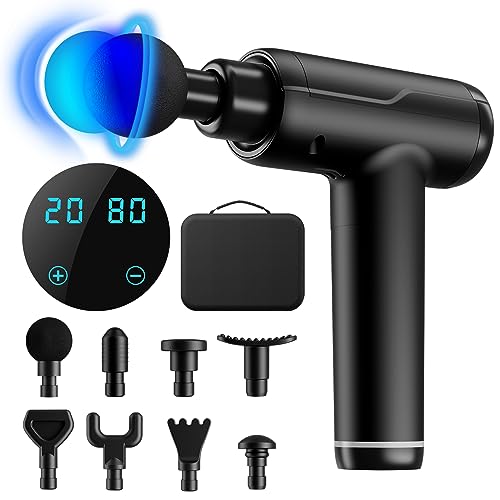 - Massage Gun Deep Tissue | Portable Muscle Massage Device | 8 Massage Heads -
