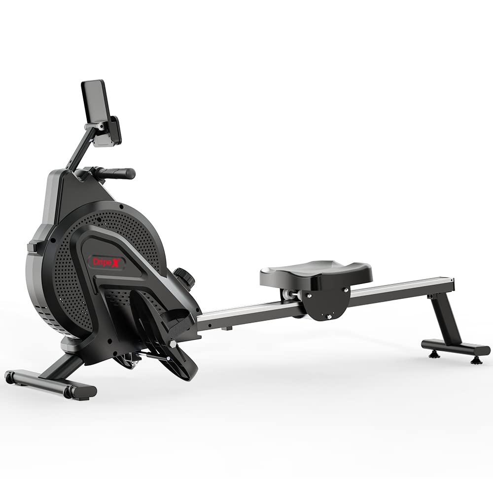 - Dripex Magnetic Rowing Machine for Home Use Rower Machine for Home Gym | Cardio Training Rower with Aluminum Slide Rail | 16 Adjustable Resistance & LCD Monitor -