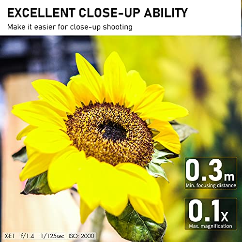 - VILTROX 23mm f1.4 XF Lens Auto Focus APS-C Compact Prime Lens for Fuji X mount Camera X-T3 X-H1 X20 T30 X-T20 X-T100 X-Pro2 X-Pro3 Black -