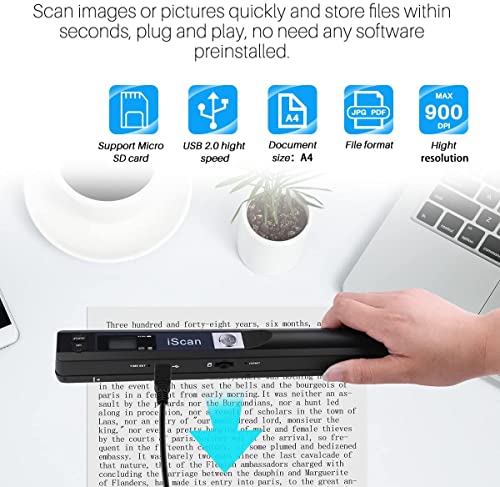 - Houkiper Portable Scanner | Handheld Document Scanner A4 Images -