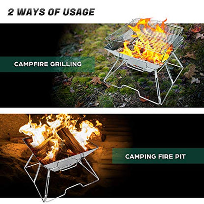 - Odoland BBQ | Fire Pit | Portable Campfire Pit -