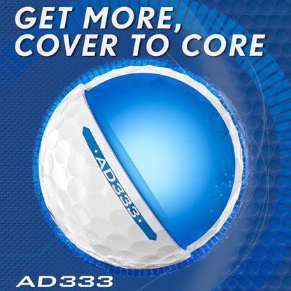 - Srixon AD333 11 | High-Performance Distance and Speed Golf Balls | Low Compression | For Consistency and Control -
