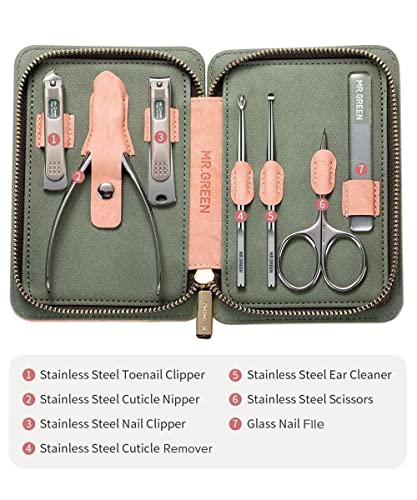 - Manicure Set | Nail Clipper Set | 7 in 1 Professional Manicure Pedicure Set -