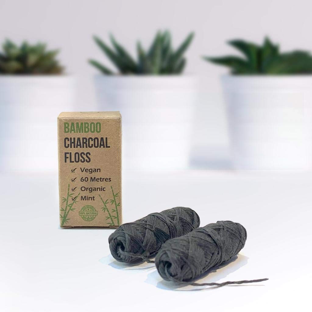 - PlanetNatura Bamboo Dental Floss with Activated Charcoal –