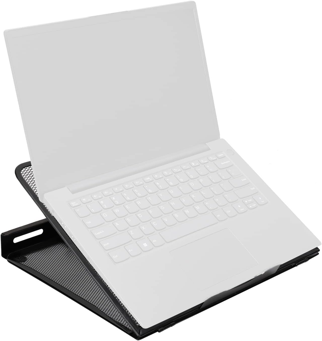 Amazon Basics Ventilated Adjustable Ergonomic Laptop Stand, 33 x 28.7 x 18.5 cm, Black