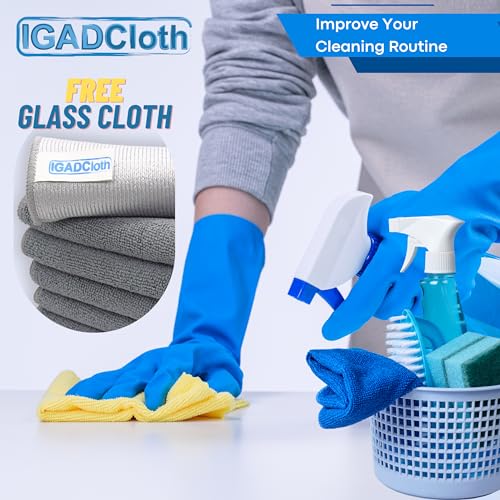 - 10 Grey Microfibre Cleaning Cloths, Durable Multipurpose Cleaning Cloths.