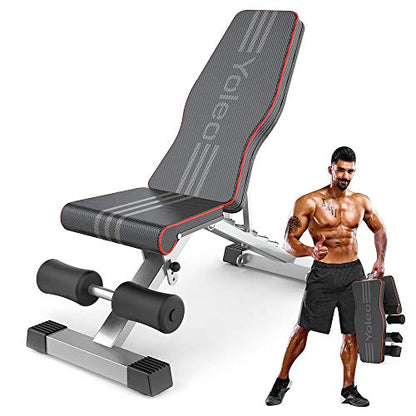 - YOLEO Weight Bench, 660LBS Adjustable/Foldable Strength Training Bench, Utility Incline/Decline Bench
