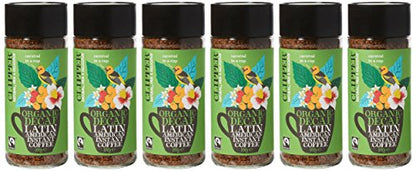 Clipper Latin American Organic Instant Decaf Coffee | 6 x 100g Jars | Bulk Buy Gourmet Decaffeinated Instant Coffee | Sustainable Fairtrade Arabica by Clipper Teas | Ethically Sourced & Eco Conscious
