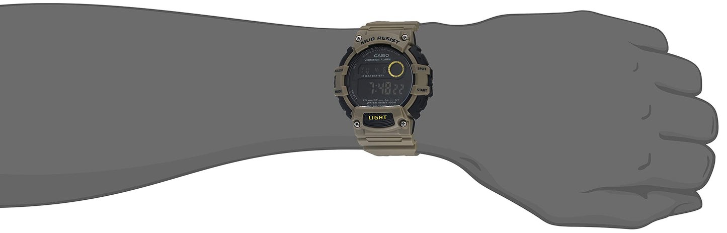 Casio Men Digital Quartz Watch with Resin Strap TRT-110H-5BVCF