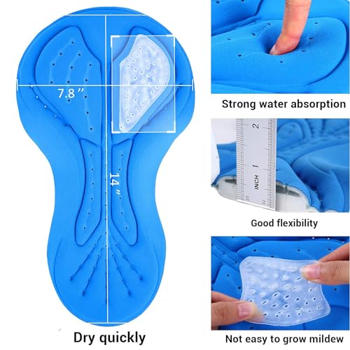 Cycling Shorts Mens, Sportneer Men's 3D Cycle Shorts Cycling Underwear Shorts Anti-Slip Design, Breathable & Adsorbent,Black