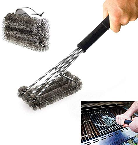 Coocnh Barbecue Brushes,Grill Brush,BBQ Brush for Grill,18" Grill Brush - Stainless Steel Brush w/Wire Bristles 3-in-1 Grill Cleaner Provides Effortless Cleaning