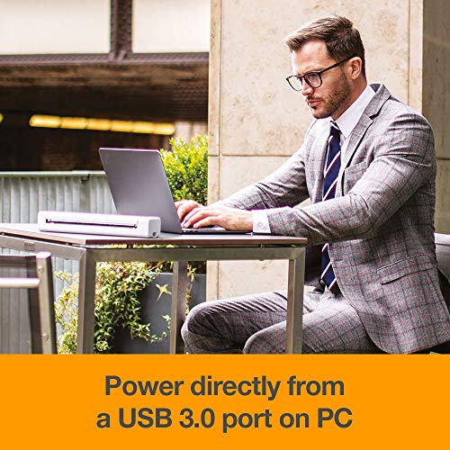 BROTHER DS-640 Document Scanner, USB 3.0, DSMobile, Portable, 15PPM, A4 Scanner, Includes Micro USB Cable, White