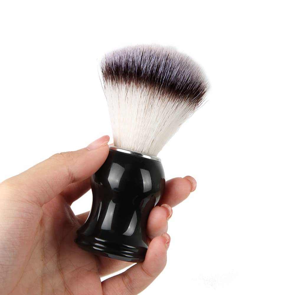 CONGGUAN Shaving Brushe Wooden Handle Nylon Hair Shaving Brush Luxury Exfoliating Synthetic Mens Shaving Brush for Professional Hair Salon Tool Wet Shaving