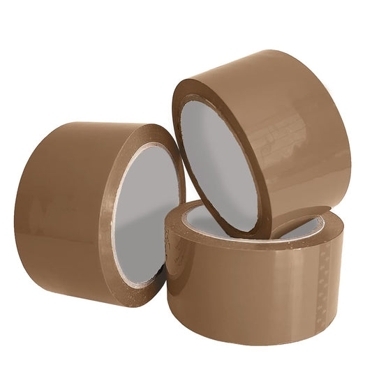 ARVO Packing Tape - Parcel Tape - Tape - 3 Rolls with Low Noise (48mm x 60m) - Strong Heavy Duty Brown Tape for Packing Boxes, Secure Packaging Tape for Moving House