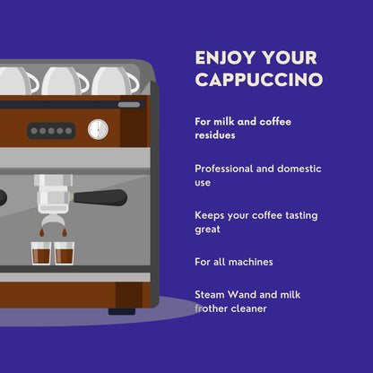 - Puly Caff Milk Plus Froth Cleaner Liquid | Milk Froth Residue Cleaner Detergent for Coffee Espresso Machines -