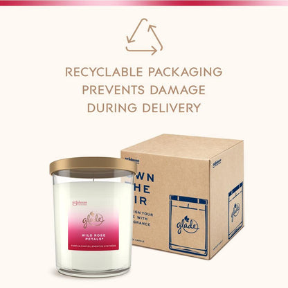 - Glade Extra Large Scented Candle | Home Décor Jar Candle Infused with Essential Oils -