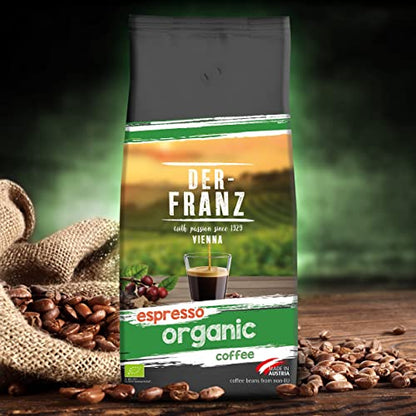 Der-Franz Espresso organic Coffee, whole bean, 1000 g