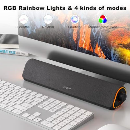 - SOULION R50 PC Speakers | Bluetooth & 3.5 mm Computer Speakers USB Powered -