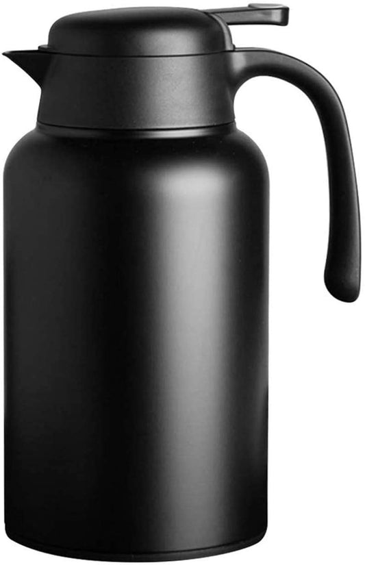 - Luvan 2L Thermal Carafe | Stainless Steel Double Walled Vacuum Insulated Coffee Carafe -