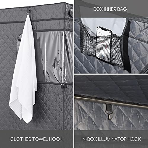 - WILLOWYBE Portable Steam Sauna with Bluetooth Control, 4L KingPower Steamer, Home Spar
