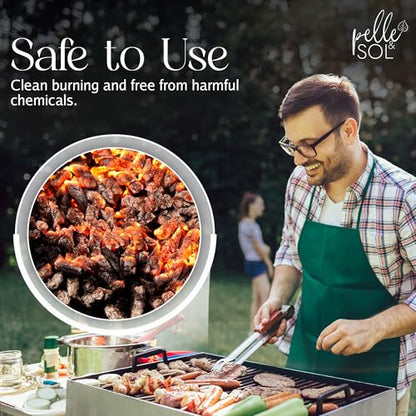 - Pelle & Sol 15kg Wood Pellets | Premium Fuel for Pizza Ovens & Grills | Bagged for Easy Storage & Handling -