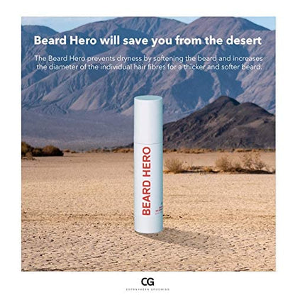 Copenhagen Grooming Beard Hero - Beard Oil for Men - Hydrating and Nourishing Beard Growth Oil & Beard Serum - Beard Care - Face Care for Men