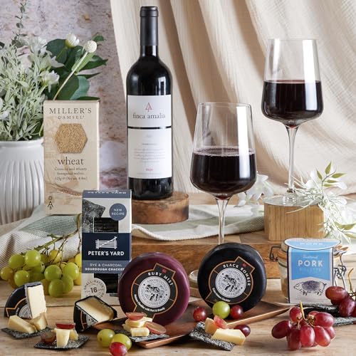 - Wine and Cheese Hamper, With Pate - Award Winning Cheese, Rioja Red Wine, Pate.